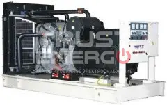 Дизельный генератор Hertz HG 167 PM с АВР Открытая на раме Perkins 1106А-70ТАG2 trustenergo.ru